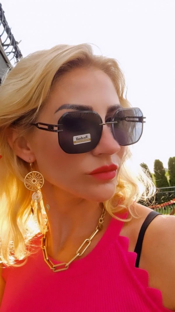 ok78 Damskie okulary przeciwsłoneczne muchy ozdobne UV400