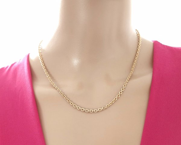 2046 Złoty łańcuszek 50cm 3mm pozłacany 18k Xuping 