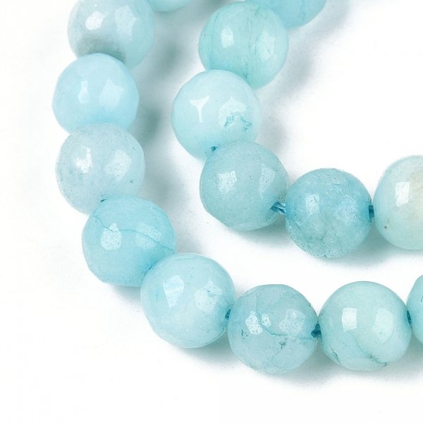 sz117 Jadeit kamień naturalny 8mm pasmo 38cm