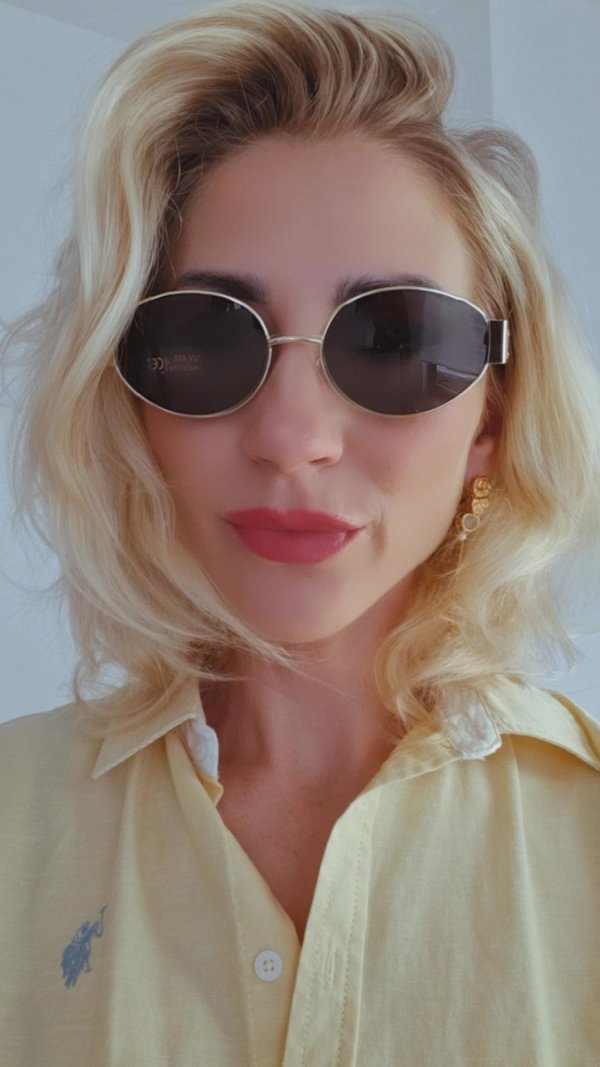 ok91 Damskie okulary przeciwsłoneczne muchy ozdobne UV400