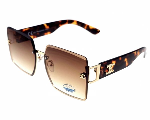 ok51 Damskie okulary przeciwsłoneczne ozdobne lato wakacje UV400
