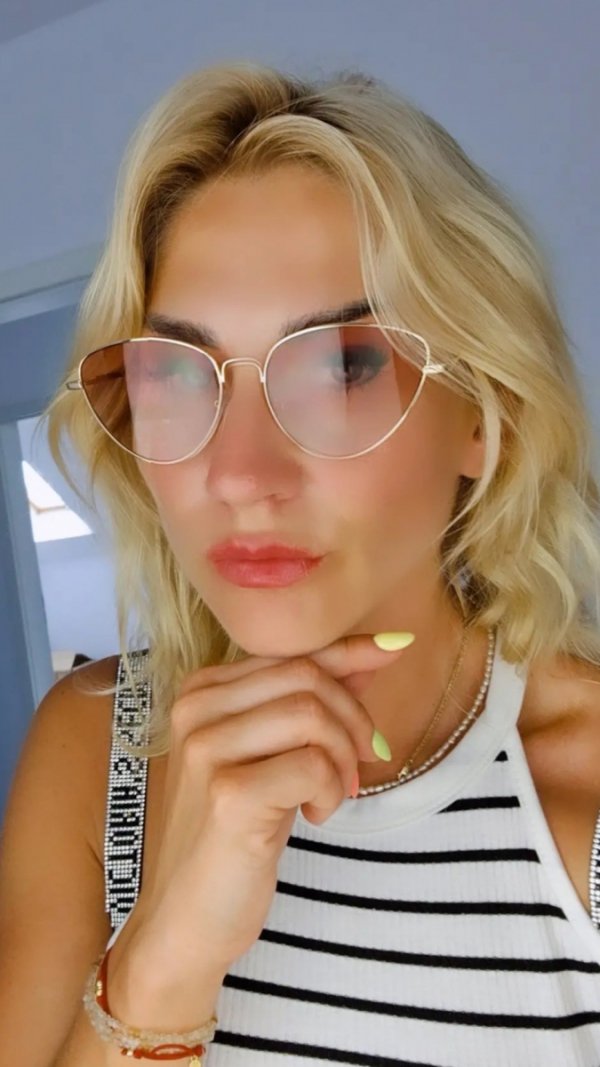 865a Damskie okulary przeciwsłoneczne muchy ozdobne UV400