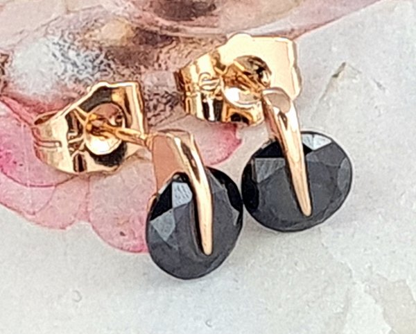 3409 Złote kolczyki pozłacane 18k Xuping wtyczki sztyfty wtykane