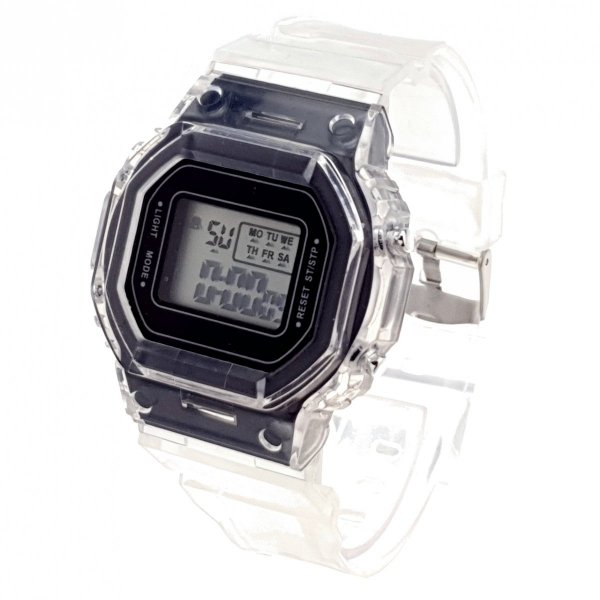 4666 Zegarek sylikonowy elektroniczny sportowy gumowy 