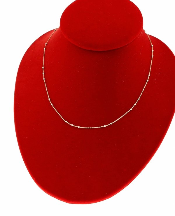 762G Złoty łańcuszek 45cm 1,9mm pozłacany 18k Xuping 
