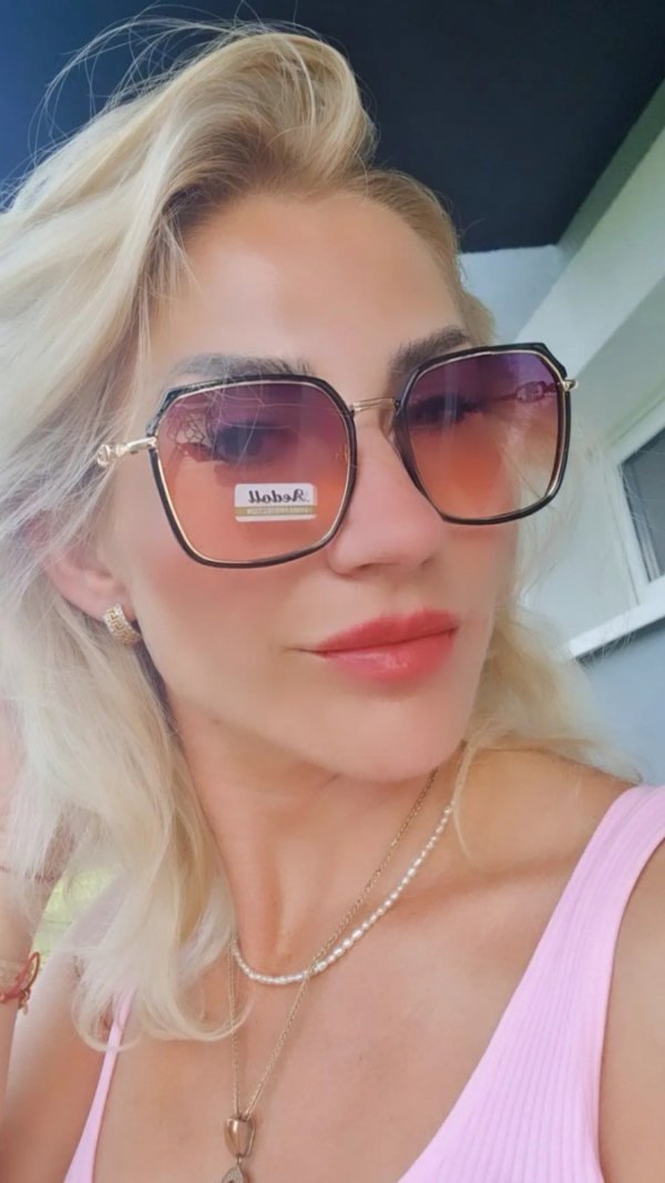 1232 Damskie okulary przeciwsłoneczne muchy ozdobne UV400