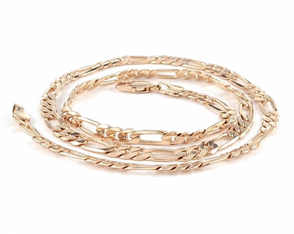 4611 Złoty łańcuszek 50cm 3mm pozłacany 18k Xuping figaro