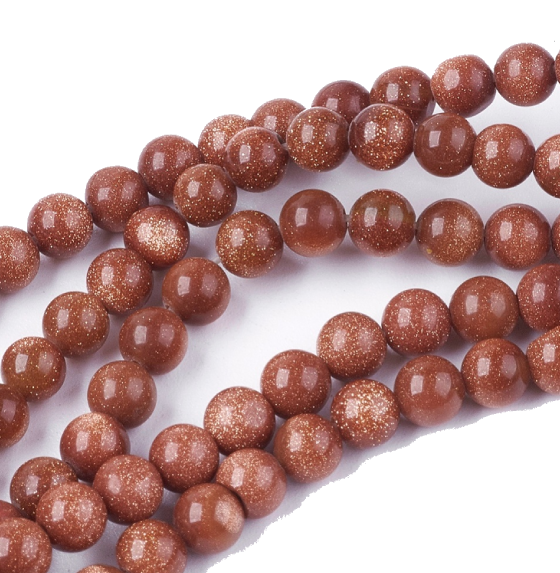 4454 Piasek pustyni kamień naturalny kula 4mm pasmo 36cm