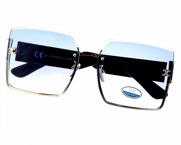 ok97 Damskie okulary przeciwsłoneczne ozdobne lato wakacje UV400