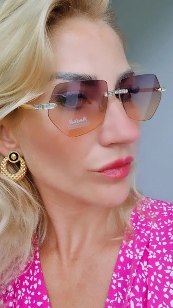 0937 Damskie okulary przeciwsłoneczne muchy ozdobne UV400