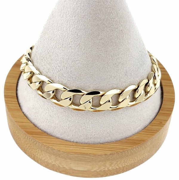 3547 Bransoletka elegancka złota 27cm pozłacana 14k Xuping 