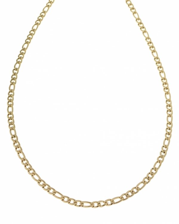 3652 Złoty łańcuszek 50cm 3,7mm stal chirurgiczna 