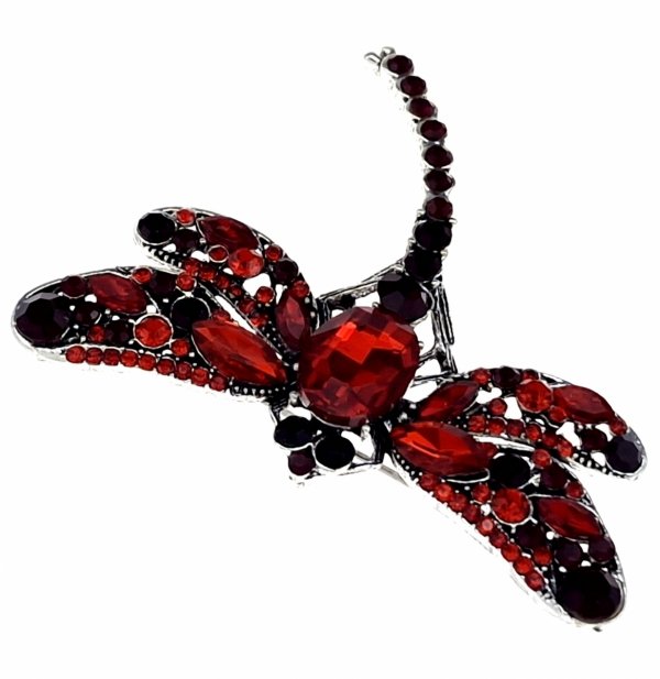 2323f Elegancka broszka przypinka cyrkonia cyrkonie błyszcząca