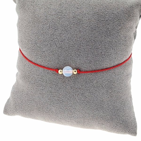 e81 Bransoletka dobrej energii - opal kamień naturalny sznurek