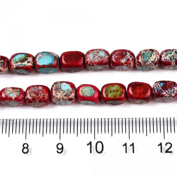 sz241Jaspis cesarski kamień naturalny 5~6mm pasmo 40cm