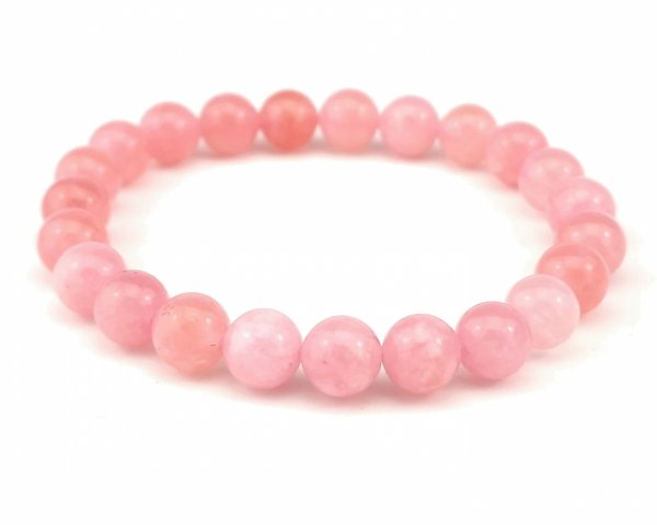 3733b Bransoletka kamień naturalny kwarc na gumce jubilerskiej