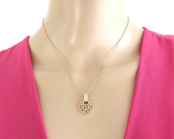 @2537b Złoty łańcuszek celebrytka 41+5 naszyjnik pozłacany 14K Viki Lady