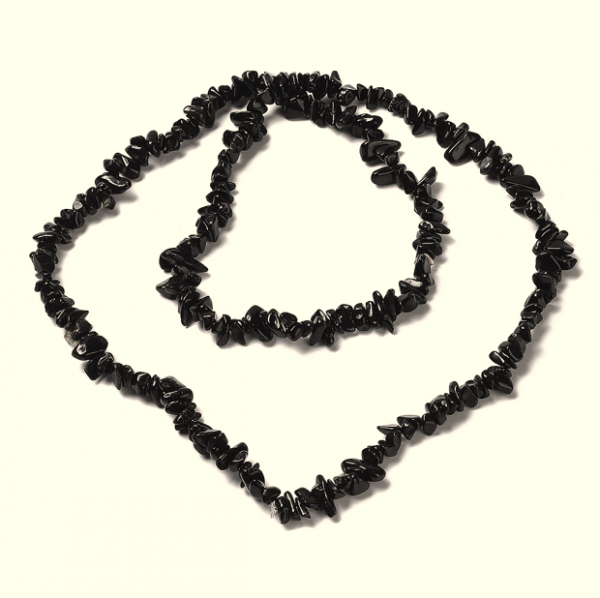 2884c Naturalny turmalin, pasma, 1~8x5~17x5~8 mm, otwór: 0,9~1 mm, 30,31~31,50'' (77~80 cm)