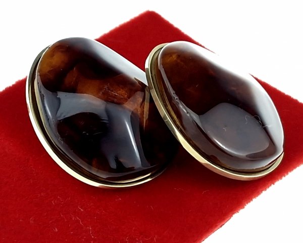 2328b Kolczyki złote wtyczki stal chirurgiczna 316L nierdzewna