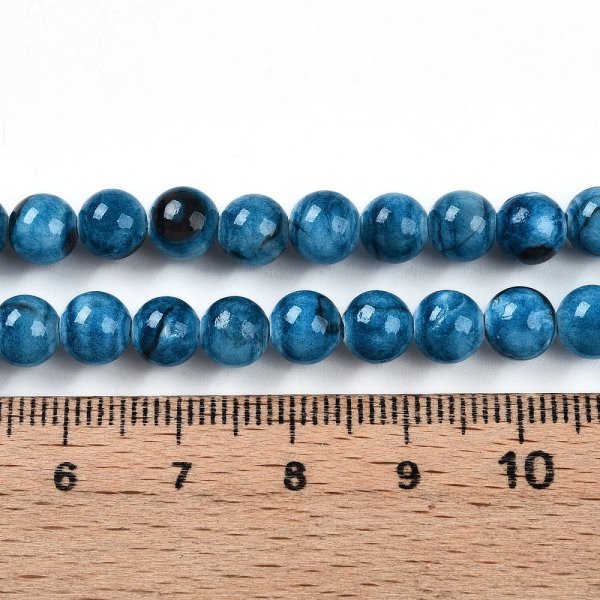 1121 Jadeit kamień naturalny 6mm pasmo 38cm