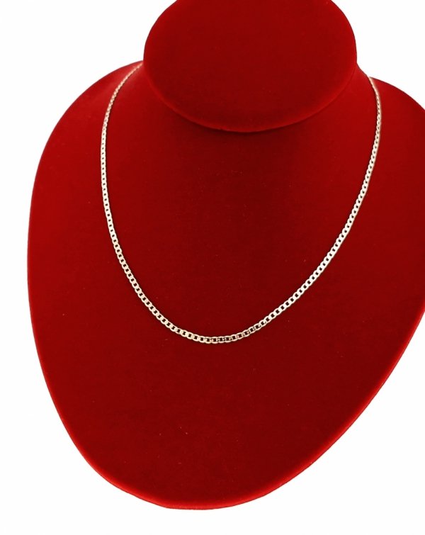026a Złoty łańcuszek celebrytka 45cm naszyjnik pozłacany 14K 