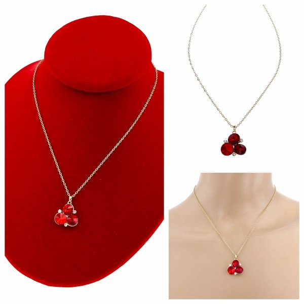 0010 Złoty łańcuszek Austrian Crystal 40+5 naszyjnik pozłacany 14K Xuping