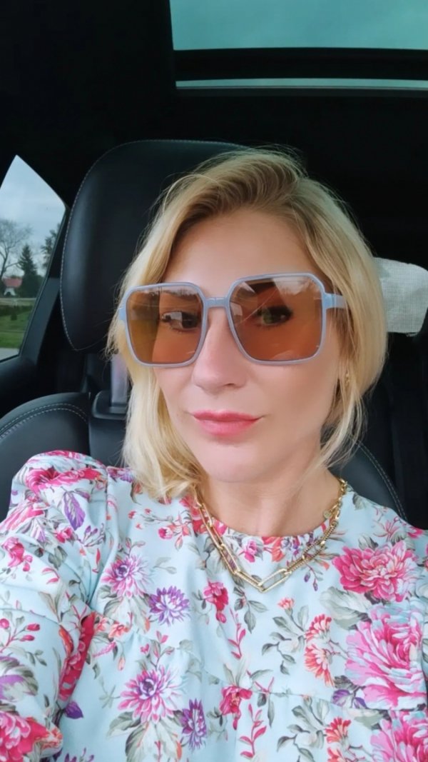 ok35 Damskie okulary przeciwsłoneczne muchy ozdobne