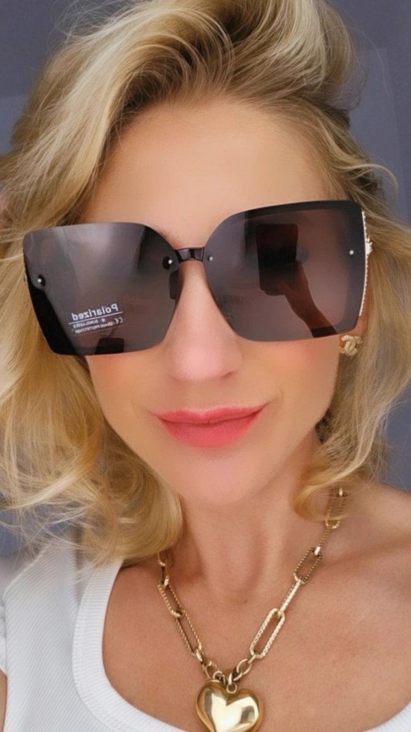 ok48 Damskie okulary przeciwsłoneczne muchy ozdobne UV400