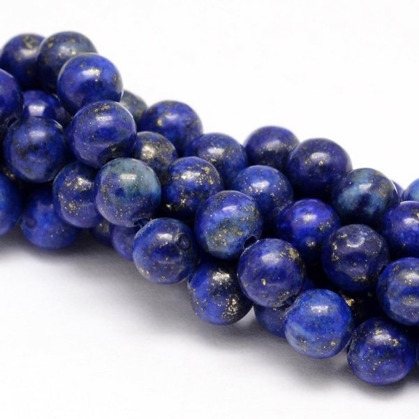 2356 Lapis lazuli kamień naturalny 10mm pasmo 38cm