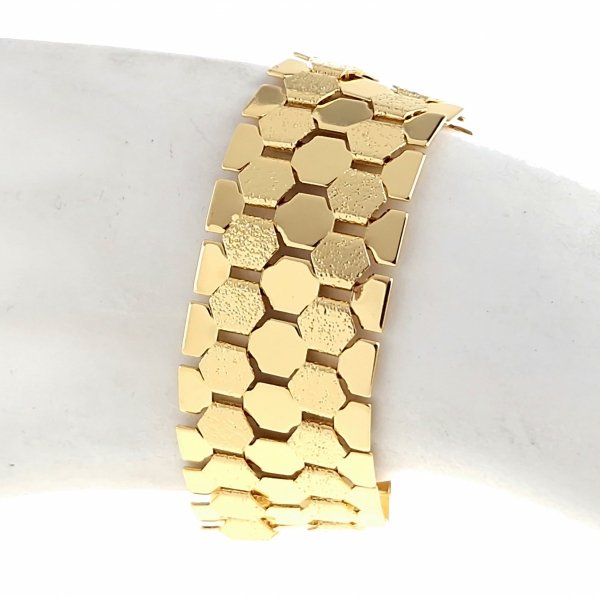 2419 Bransoletka złota elegancka 20cm pozłacana 14k QZ