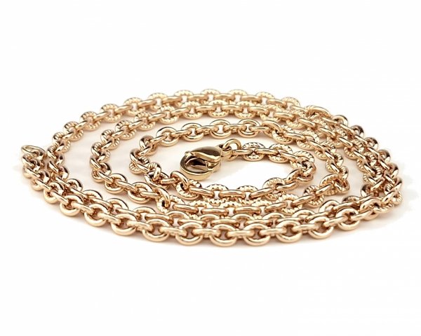 2046 Złoty łańcuszek 50cm 3mm pozłacany 18k Xuping 