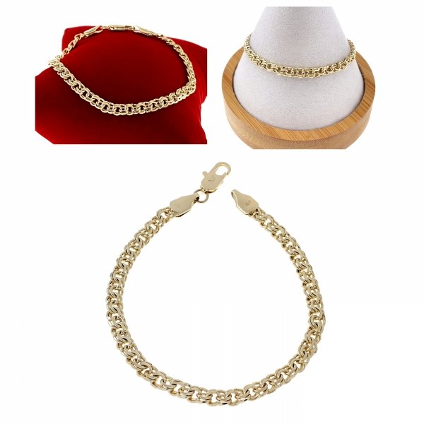 2612 Bransoletka elegancka złota 20cm pozłacana 14k Xuping