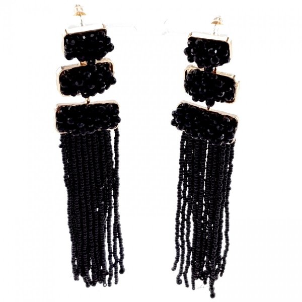 373b Złote kolczyki wiszące celebrytki