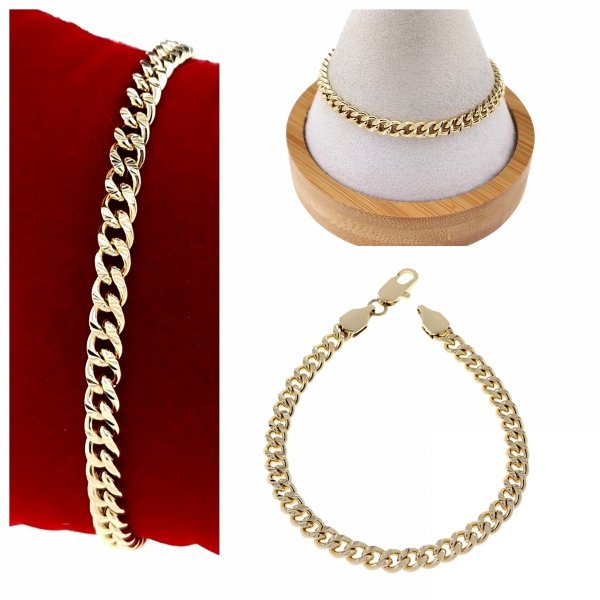 2288 Bransoletka elegancka złota 19cm pozłacana 14k Xuping 