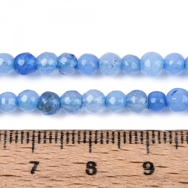1628L Jadeit kamień naturalny 4-4,5mm pasmo 37cm