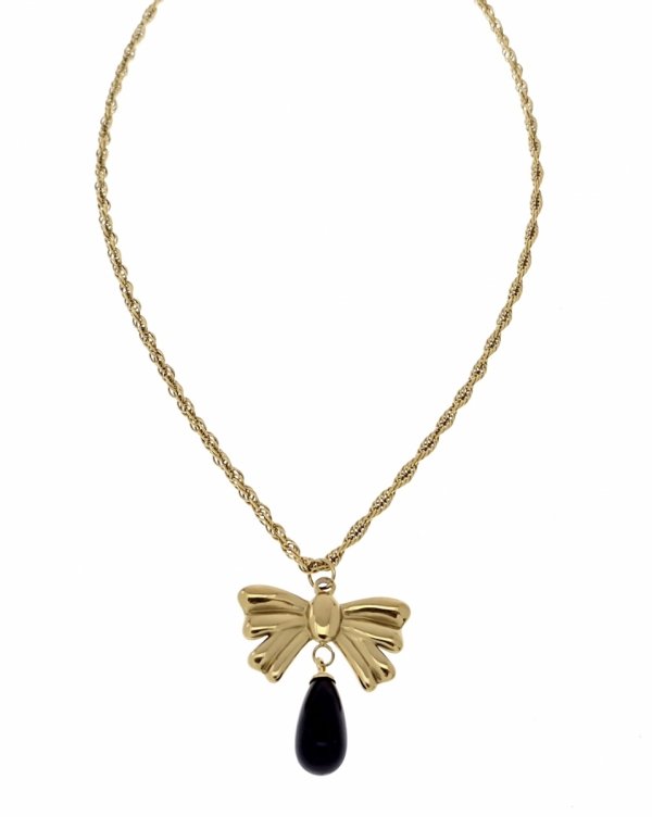 1088 Złoty łańcuszek 43+5cm naszyjnik stal chirurgiczna nierdzewna 316L 