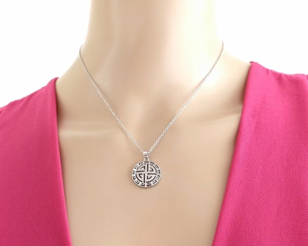 @003 Srebrny łańcuszek celebrytka 41+5 naszyjnik pozłacany białym złotem Viki Lady