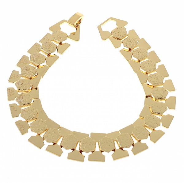 4308 Bransoletka złota elegancka 20cm pozłacana 14k QZ