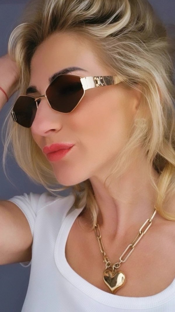 ok24 Damskie okulary przeciwsłoneczne muchy ozdobne UV400