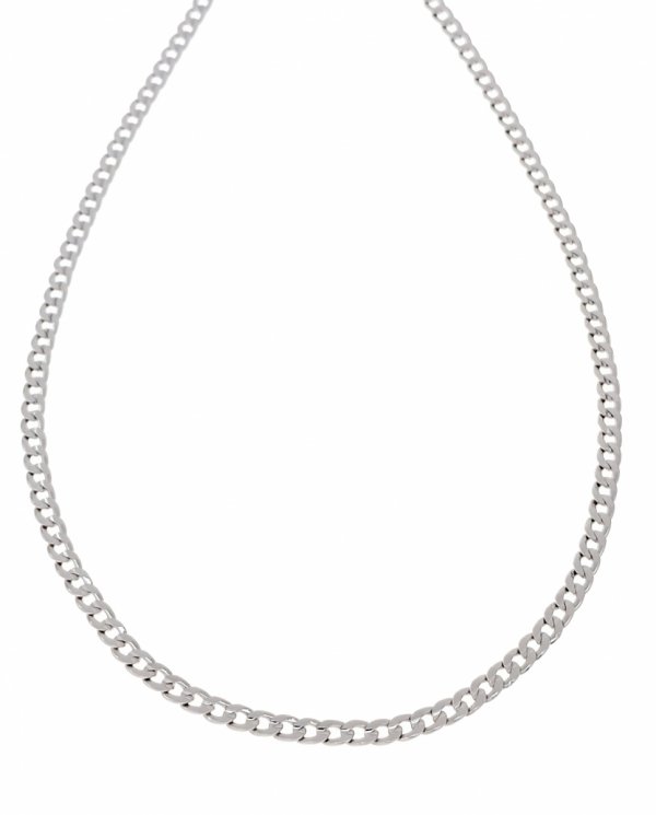 785b Srebrny łańcuszek 60cm 5mm pozłacany białym złotem Xuping