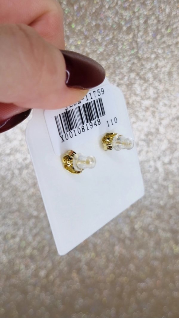 3502 Kolczyki złote pozłacane Austrian Crystal wiszące 14K cyrkonie Xuping 