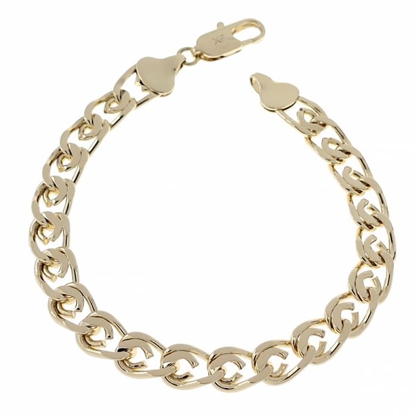 639 Bransoletka elegancka złota 20cm pozłacana 14k Xuping