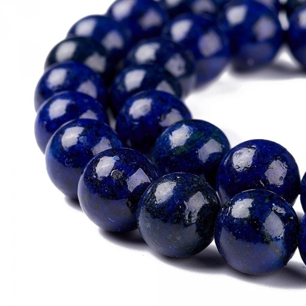 829 Lapis lazuli kamień naturalny 6mm pasmo 38cm