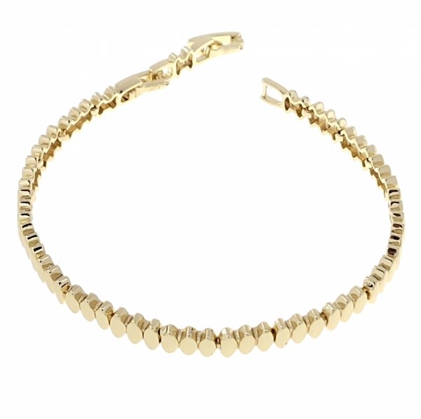 3757 Bransoletka złota elegancka 19cm pozłacana 14k Aisadi