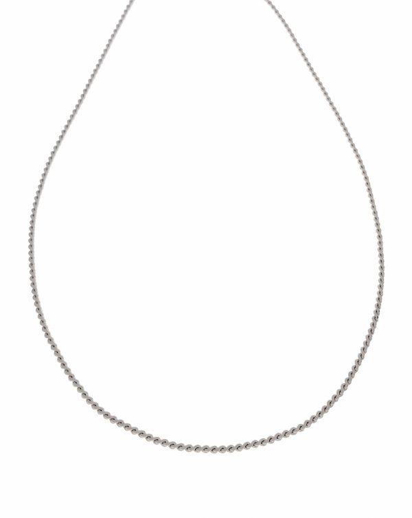 435 Srebrny łańcuszek 60cm 1,4mm pozłacany białym złotem Xuping 
