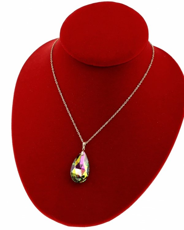 3962 Złoty łańcuszek Austrian Crystal 40+5 naszyjnik pozłacany 14K Xuping