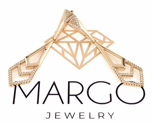 эксклюзивные серьги с позолотой swarovski