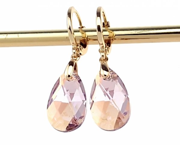 эксклюзивные серьги с позолотой swarovski