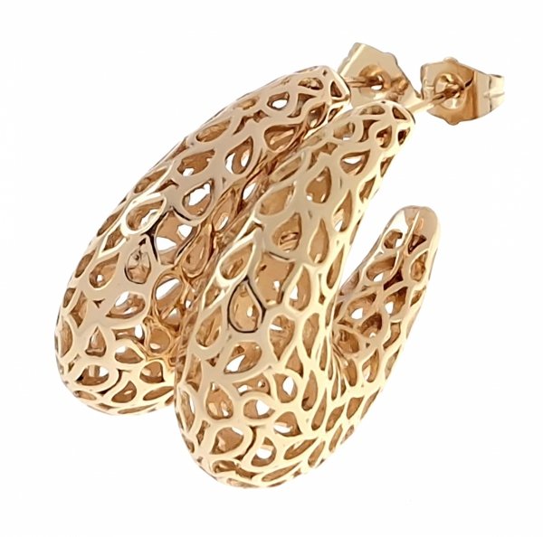 эксклюзивные серьги с позолотой swarovski
