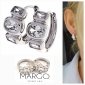 gold plated earrings with exclusive cubic zirconia 